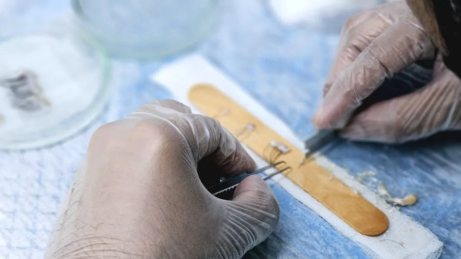 Close-up A Failed Graft Union In Plant Propagation