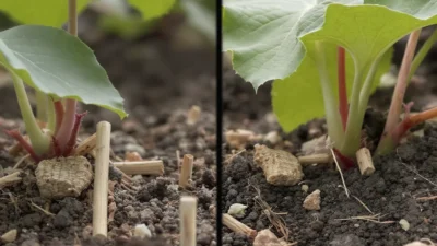 Diagram comparing tip layering and serpentine layering plant propagation techniques side by side.